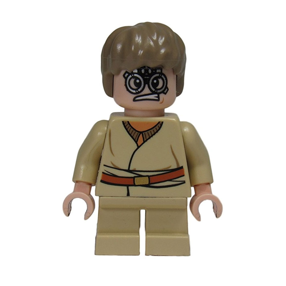 Lego Minifigure - Star Wars - Young Anakin Skywalker With Goggle Print 