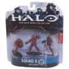McFarlane Toys Figures - Halo Wars Heroic Collection 3-Pack - SQUAD 3 UNSC (Red) (Mint)