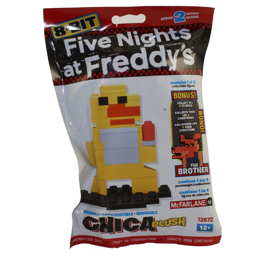 Mcfarlane Toys Five Nights At Freddys 8 Bit Buildable Figure S2 Plush Chica Mint 2883