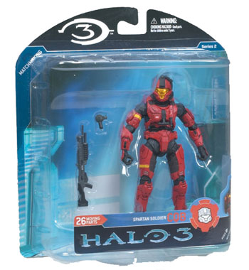 Halo 3 Series 2 Red CQB Spartan Soldier Action Figure