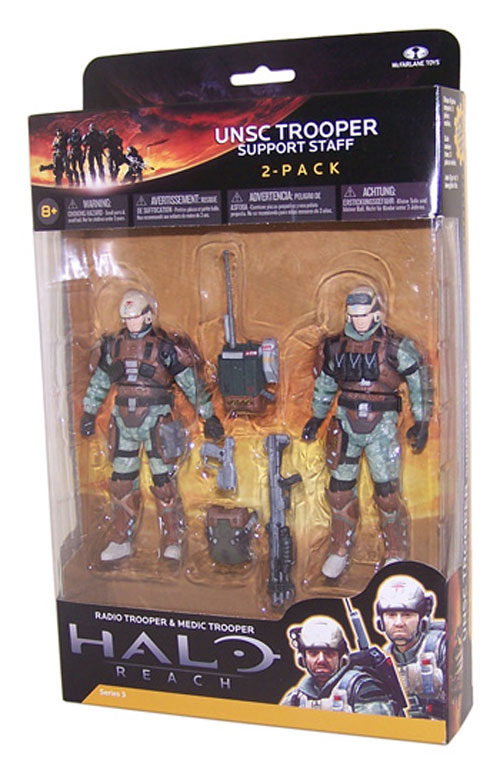 McFarlane Toys Figure - Halo Reach Deluxe 2 Pack - UNSC TROOPER (Radio ...