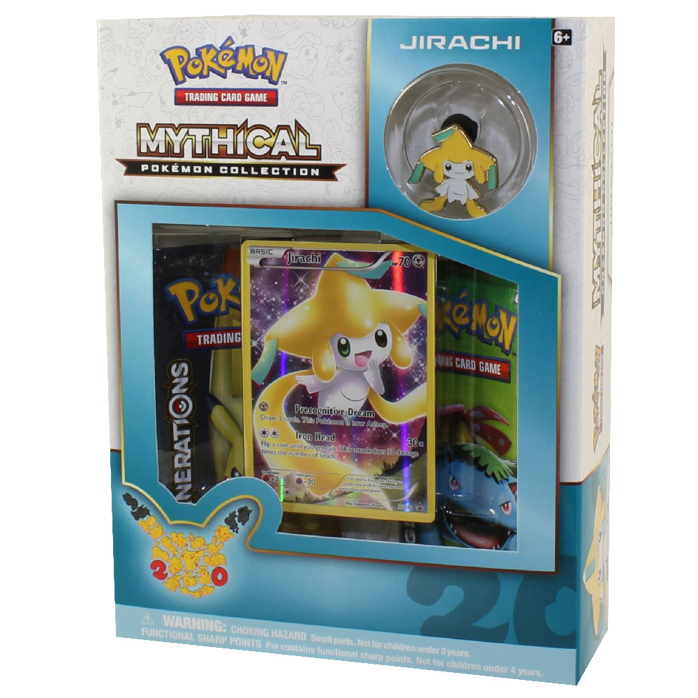 Pokemon Cards - Mythical Pokemon Collection - JIRACHI (2 Packs, 1 Foil ...