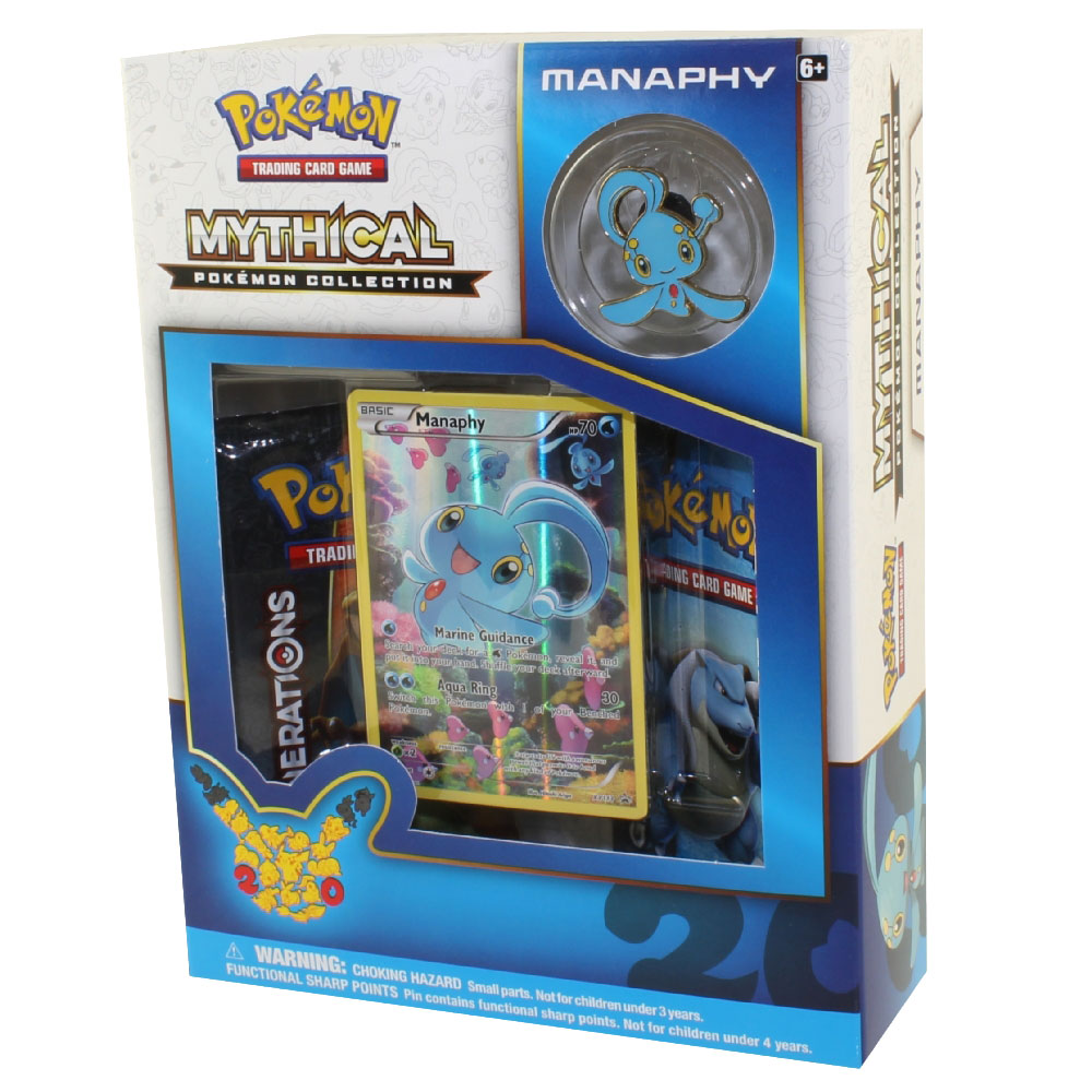 Pokemon Cards - Mythical Pokemon Collection - MANAPHY (2 Packs, 1 Foil ...