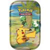 Pokemon Paldea Friends Mini Tin - PIKACHU & CAPSAKID (2 Packs, 1 sticker sheet & art card) (New)