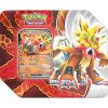 Pokemon 2024 Paradox Destinies Collectors Tin - GOUGING FIRE EX [1 foil promo & 5 Booster Packs] (Ne