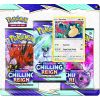 Pokemon Cards - S&S: Chilling Reign - SNORLAX BLISTER PACK (3 Boosters, 1 Coin & 1 Foil) (New)