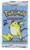 Pokemon Cards BASE 2 - Booster Pack (11 cards) Raichu Artwork - Factory Sealed & Mint (New)