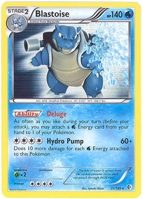 Pokemon Card - Boundaries Crossed 31/149 - BLASTOISE (holo-foil ...