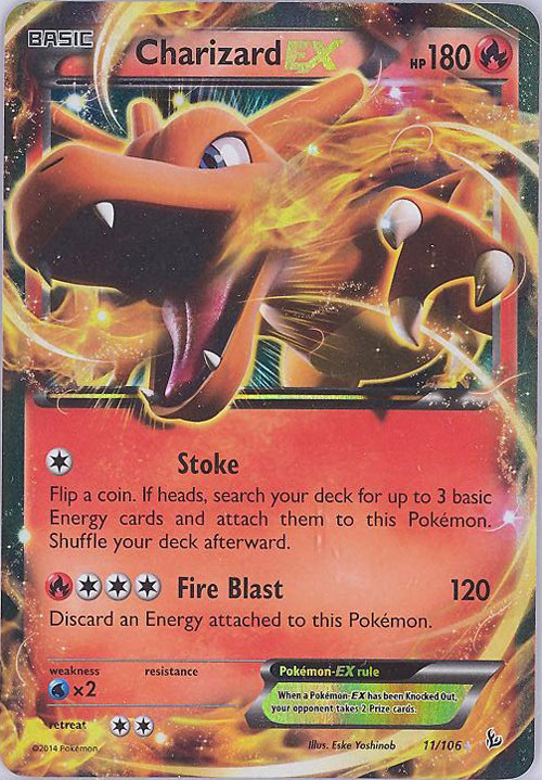 Pokemon Card - Xy Flashfire 11 106 - Charizard Ex (holo-foil 