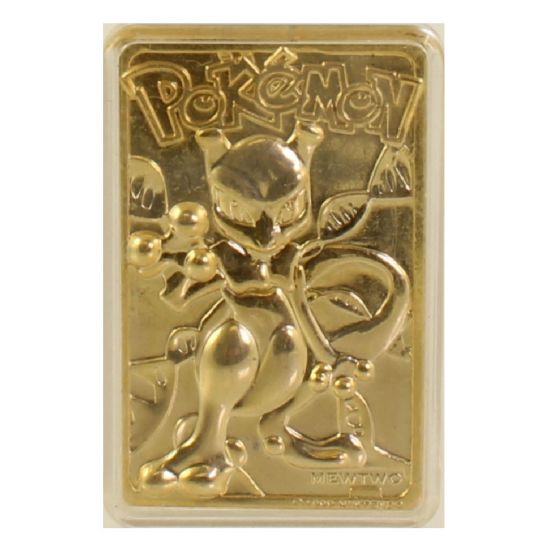 Pokemon Toys - Burger King Gold-Plated Trading Card - MEWTWO #150