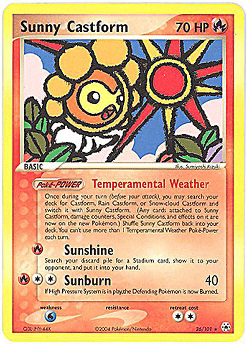 pokemon-card-hidden-legends-26-101-sunny-castform-rare