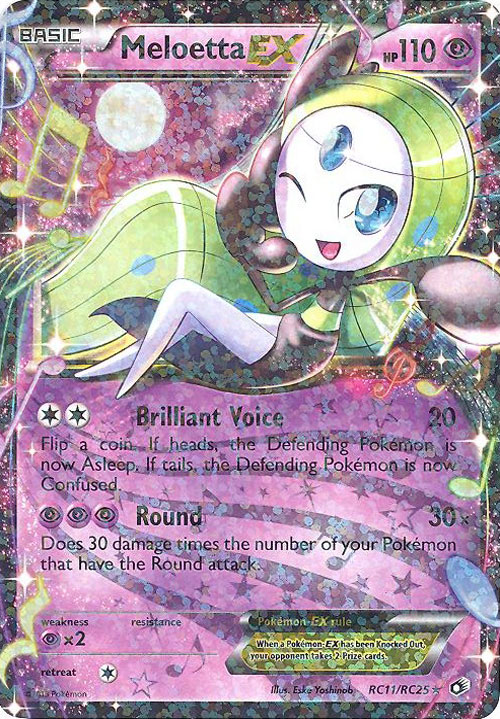 Pokemon Card - Legendary Treasures RC11/RC25 - MELOETTA EX (holo-foil ...