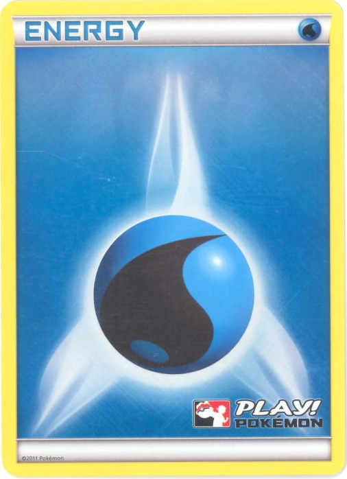 Pokemon Card PLAY! Pokemon Promo - WATER ENERGY (2011)(holo-foil) (Mint ...