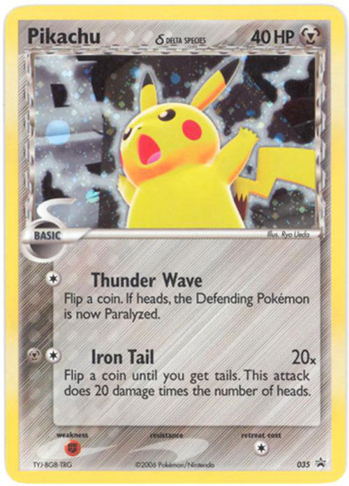 pikachu happy meal holo card