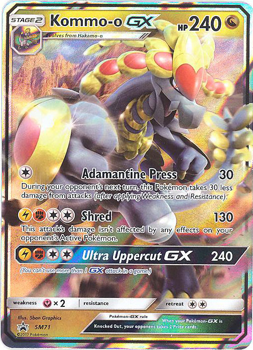 Pokemon Card Promo #SM71 - KOMMO-O GX (holo-foil): Sell2BBNovelties.com ...