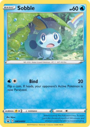 Pokemon Card Promo #SWSH003 - SOBBLE (holo-foil) (Mint ...