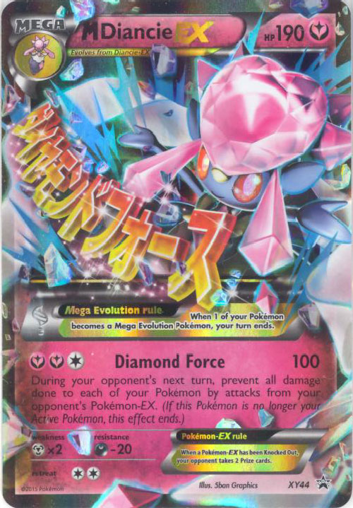 Pokemon Card Promo #XY44 - MEGA DIANCIE EX (holo-foil ...