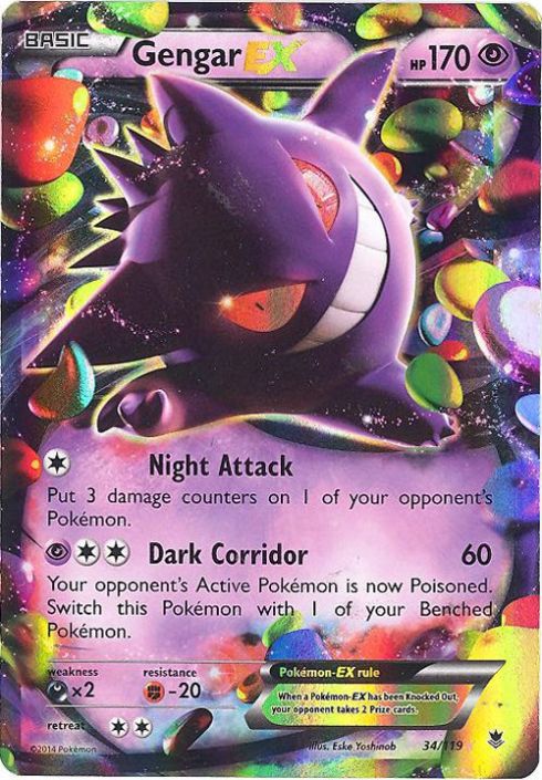  Pokemon - Gengar (34/119) - XY Phantom Forces - Holo