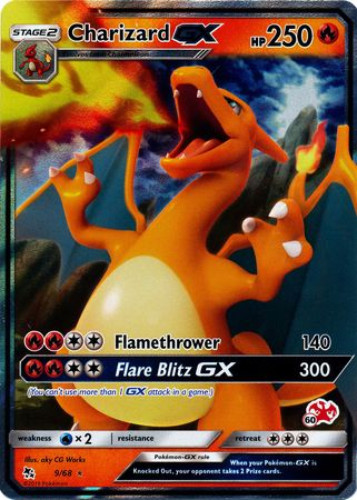 Pokemon Card - Battle Academy 9/68 - CHARIZARD GX (#60 CHARIZARD