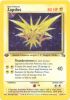 Pokemon Card - Fossil 15/62 - ZAPDOS (holo-foil) *1st Edition* (Mint)