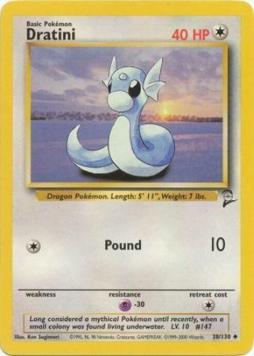 Pokemon Card - Base 2 Set 38/130 - DRATINI (uncommon) (Mint ...