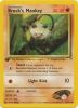 Pokemon Card - Gym Heroes 67/132 - BROCK'S MANKEY (common) *1st Edition* (Mint)