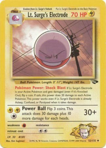 electrode card