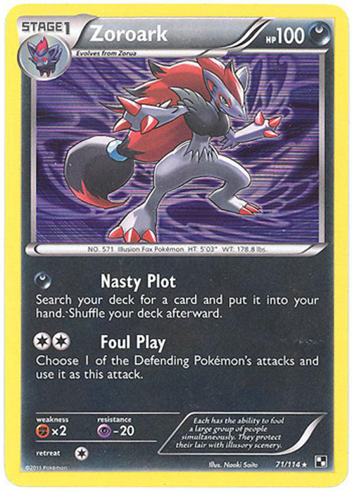 Zoroark (71/114) (Cracked Ice Holo) (Blister Exclusive) [Black & White