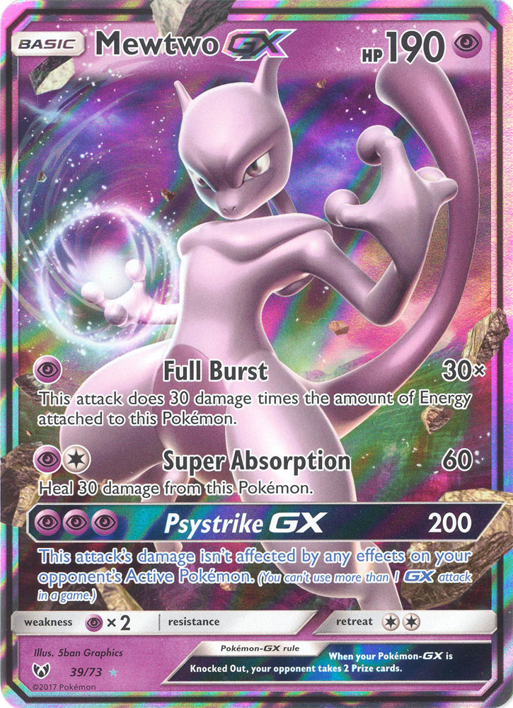 Pokemon Card Shining Legends 3973 Mewtwo Gx Holo Foil Mint Sell 