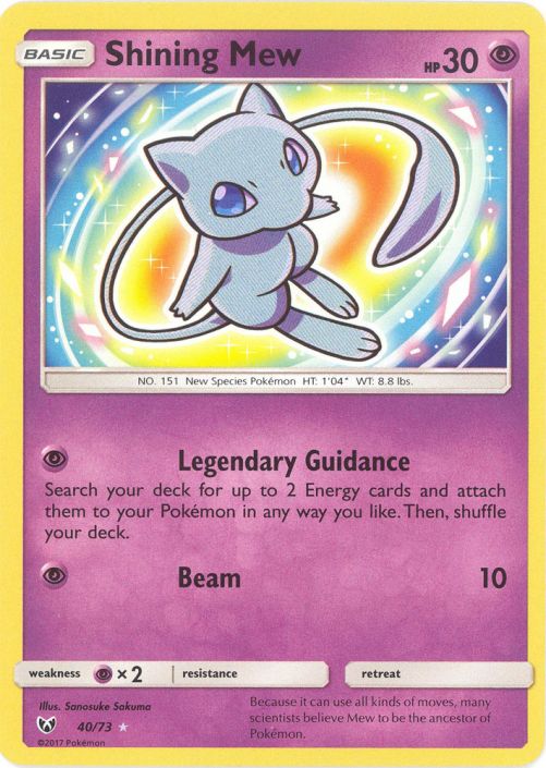 Pokemon Card - Shining Legends 40/73 - SHINING MEW (holo-foil