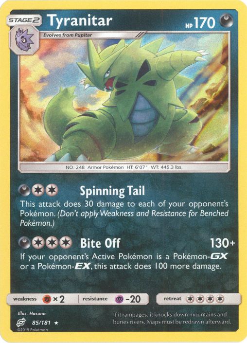 Tyranitar Pokemon Card outlet Foil