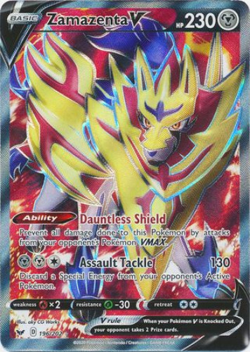 Pokemon Card Sword Shield 196 2 Zamazenta V Full Art Ultra Rare Holo Mint Sell2bbnovelties Com Sell Ty Beanie Babies Action Figures Barbies Cards Toys Selling Online