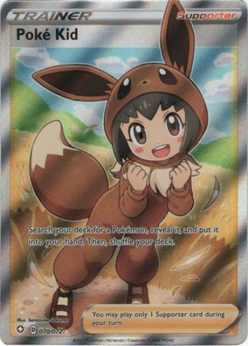 Pokemon Card - Shining Fates 070/072 - POKE KID (Full Art) (ultra