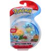 Wicked Cool Toys - Pokemon Articulated Battle Figures 2-Pack - SQUIRTLE & APPLETUN (1.5 inch) (New)