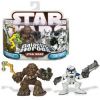 Star Wars - Saga 2 - Galactic Heroes Figures - Chewbacca & Clone Trooper (New & Mint)