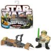 Star Wars - Saga 2 - Galactic Heroes Figures - Luke Skywalker w/Speeder Bike (New & Mint)