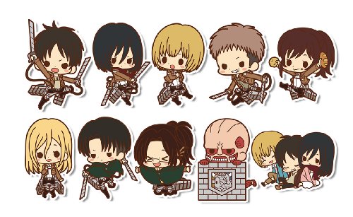 Kotobukiya Attack On Titan Rubber Strap Collection Box Sell2bbnovelties Com Sell Ty Beanie Babies Action Figures Barbies Cards Toys Selling Online