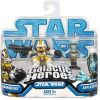 Star Wars - 2008 Legacy - Galactic Heroes Figures - Commander Bly & Aayla Secura (New & Mint)