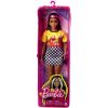 Mattel - Barbie FASHIONISTAS DOLL #179 (Highlighted Hair, Flame Crop Top, Checkered Skirt) HBV13