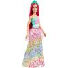 Mattel - Barbie Dreamtopia Doll - PRINCESS (Dark Pink Hair & Floral Dress) HGR15 (Mint)