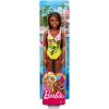 Mattel - Barbie DOLL (Brunette in Yellow Floral Swimsuit) GHW39