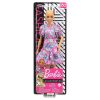 Mattel - Barbie FASHIONISTAS DOLL #150 (No Hair, Pink Floral Dress, Gold Hoop Earrings) GYB03 (Mint)