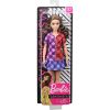 Mattel - Barbie FASHIONISTAS DOLL #137 (Brunette, Plaid Dress, White Shoes, Yellow Bracelet) GHW53