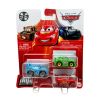 Mattel - Disney Pixar Cars Metal Mini Racers - 3-PACK (McQueen, Damaged King & Chick Hicks) HFC63 (M
