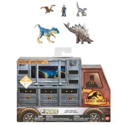 Mattel - Jurassic World Dominion Minis Multipack - CHAOTIC CARGO PACK (4 Dinos & 1 Human)[GWP71] (Mi