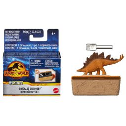 Mattel Jurassic World Dominion - Dinosaur Discovery Mini Figure - STEGOSAURUS (Mint)