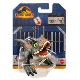 Mattel - Jurassic World Dominion Uncaged Wild Pop Ups - CARNOTAURUS (3 inch) HFR12 (Mint)