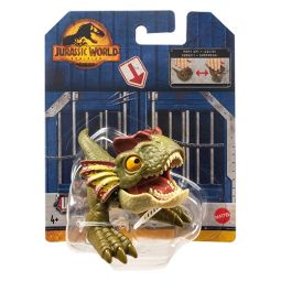 Mattel - Jurassic World Dominion Uncaged Wild Pop Ups - DILOPHOSAURUS (3 inch) HFR13 (Mint)