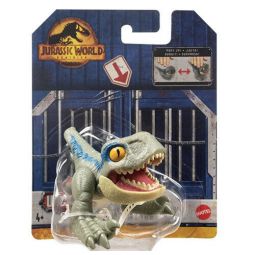 Mattel - Jurassic World Dominion Uncaged Wild Pop Ups - VELOCIRAPTOR BLUE (3 inch) HFR14 (Mint)