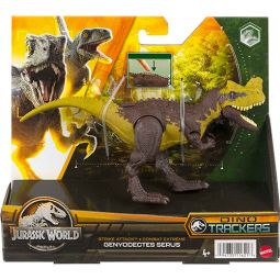 Mattel - Jurassic World Dinosaur Figure - Dino Trackers Strike Attack - GENYODECTES SERUS (7 inch) (